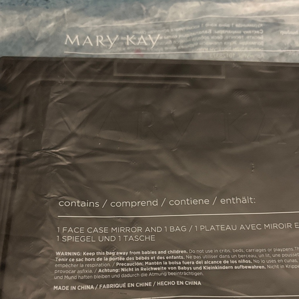 Mary Kay Black Mirror Stand with Mesh Bag